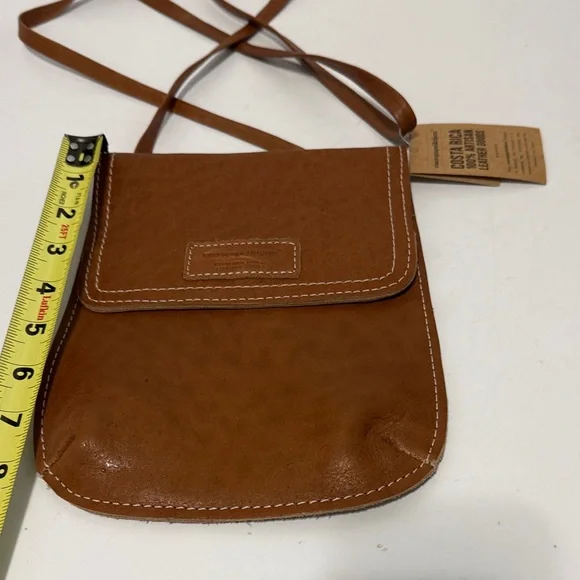 Cueropapel & tijera Brown Leather Crossbody Bag - Picture 1 of 8